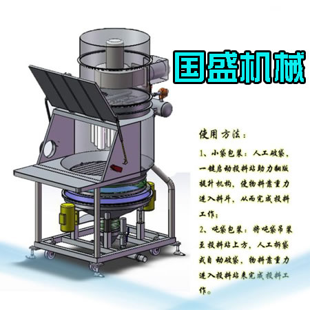 薄荷粉无尘投料站